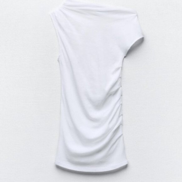 ZARA DELICATE DRAPED SKIRT SIZE M 0858/153/250 - Picture 5 of 8